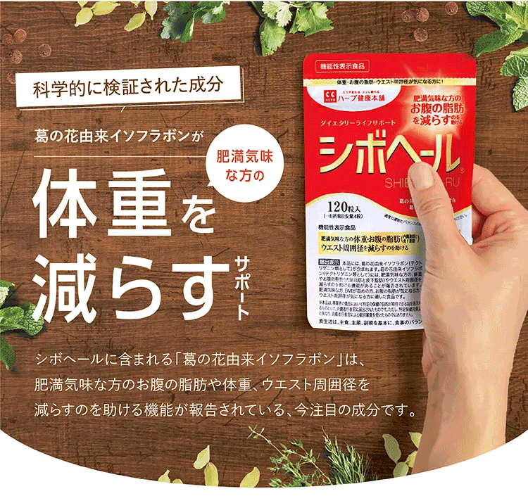 葛の花由来イソフラボンが体重を減らすサポート